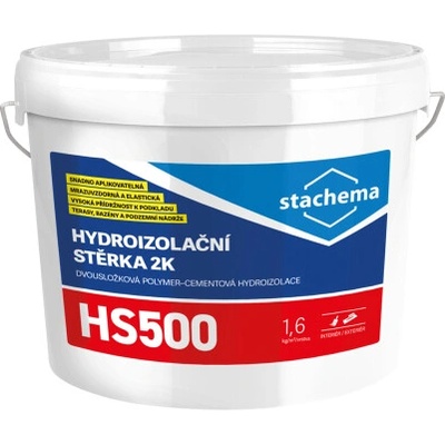 STACHEMA CZ s.r.o. HS500 Hydroizolační stěrka 2K Varianta: HS500 Hydroizolační stěrka 2K 7 kg