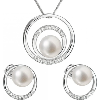 Evolution Group Súprava strieborných šperkov s pravými perlami 29038.1