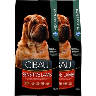 Cibau dog Adult Sensitive lamb Medium & maxi 12 kg