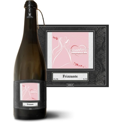Sablio Blahoželáme novomanželom Prosecco biele suché šumivé víno 10,5 % 0,75 l (holá fľaša)