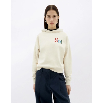 Thinking MU White Hooded Sweatshirt Sun Type Valeria White