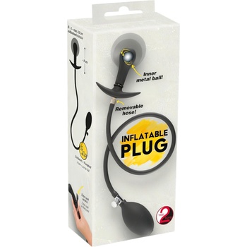 Image 1 of You2Toys - топчест, надуваем анален плъг (черен)