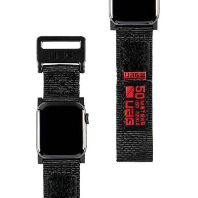 Gear Active Watch Strap - изключително здрава текстилна каишка за Apple Watch 38мм, 40мм (черен)