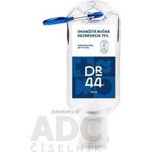 DR.44 okamžitá ručná dezinfekci s karabínkou antibakteriálny gél 75% etanol 50 ml