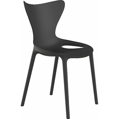 Vondom dětská plastová jídelní židle Love Mini černá – Zboží Dáma