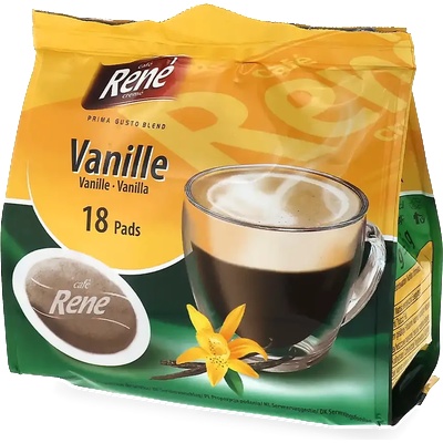 Café René | Ванилово еспресо - 18 монодози за Senseo