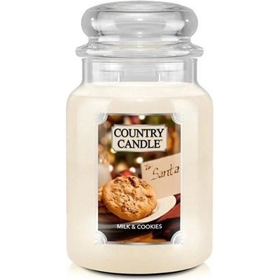 Country Candle Mléko a sušenky 680 g