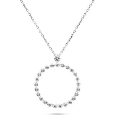 Brilio Silver Strieborný minimalistický náhrdelník NCL71W