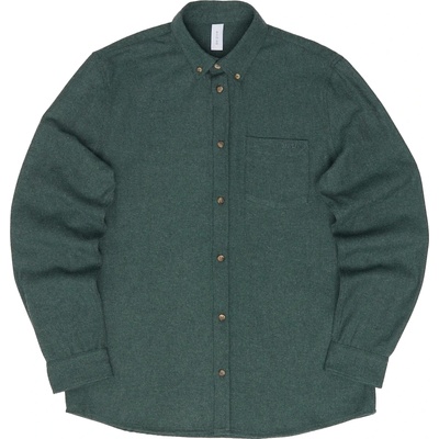 Mazine Мъжка риза с копчета Mazine Melange Flannel Shirt - Bottle Melange - размер XXL (033-2777-0215)