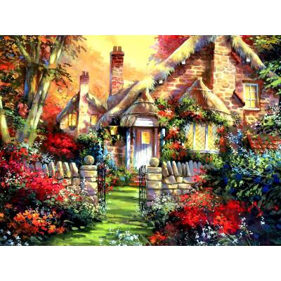 Milena Style Дом в гората - диамантен гоблен