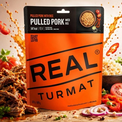Real Turmat trhané vepřové maso s rýží 500 g