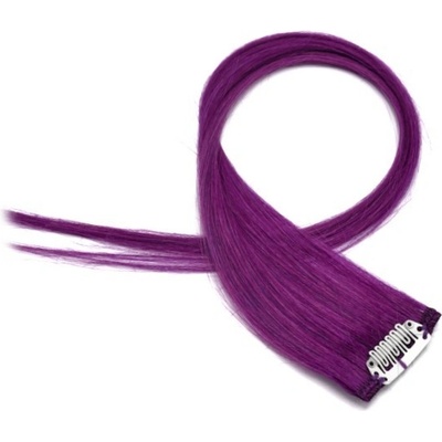Clip in pramínky REMY 45 cm 4ks fialová