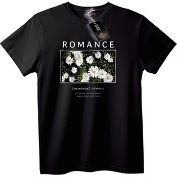 NOONEBRAND Тениска с романтични маргаритки - S, White