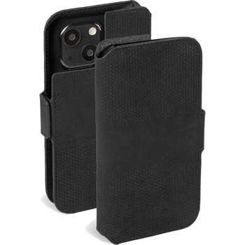 Image 1 of Krusell Калъф Krusell - Leather Wallet, iPhone 13 mini, черен (7394090623939)