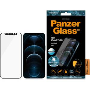 Panzer Стъклен протектор PanzerGlass за Apple iPhone 12 Pro Max 6.7 CaseFriendly AntiGlare, AntiBacterial - Черен