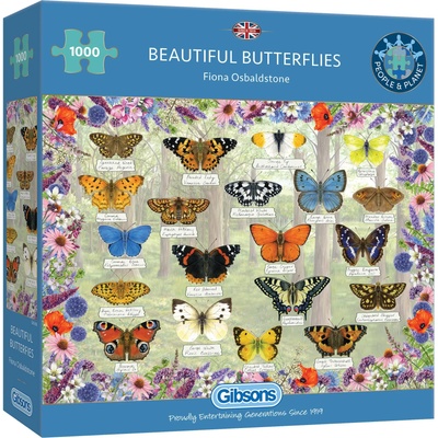 Gibsons - Puzzle Beautiful Butterflies - 1 000 piese