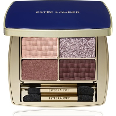 Estée Lauder Pure Color The Essential Eyeshadow Quad палитра сенки за очи с апликатор цвят Power Brunch 4 гр