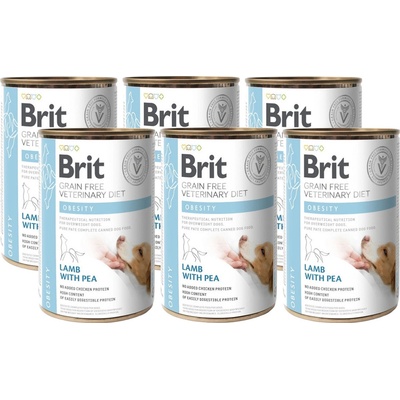Brit Veterinary Diets GF dog Obesity 6 x 400 g