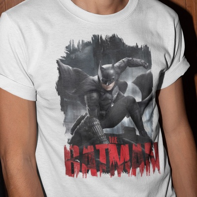 Tričko s potlačou Batman biela