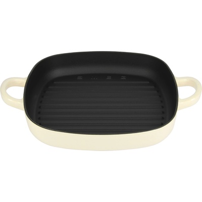 SMEG Deutschland GmbH SMEG - Liatinová grilovacia panvica - 26 x 26 cm - krémová