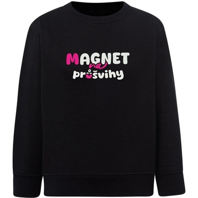 Dětská dívčí mikina Classic Magnet na Průšvihy černá