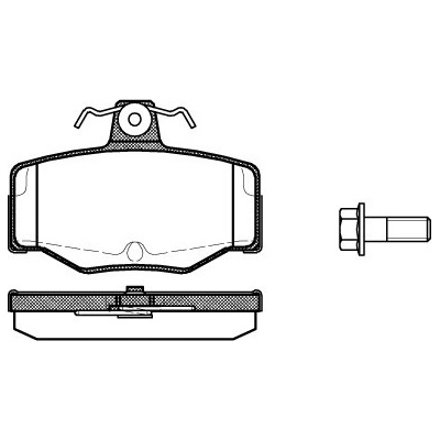 Sada brzdových platničiek kotúčovej brzdy REMSA 0343.00
