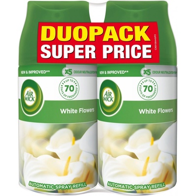 Air Wick Freshmatic Náplň do osviežovača vzduchu Biele kvety 2 x 250 ml