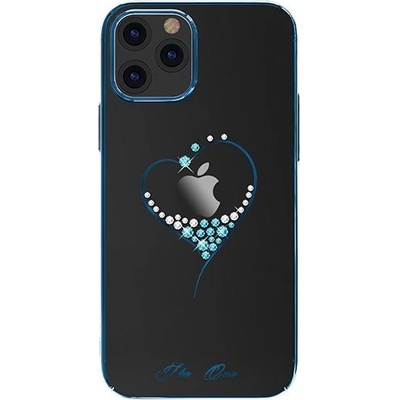Kingxbar Калъф за телефон Kingxbar Wish Series с оригинални Swarovski кристали за iPhone 12 Pro Max, син (6959003590176)
