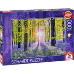 Schmidt Spiele Пъзел Schmidt от 1000 части - Притихнала гора от сини камбанки (59767)