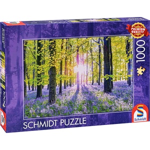 Schmidt Spiele Пъзел Schmidt от 1000 части - Притихнала гора от сини камбанки (59767)