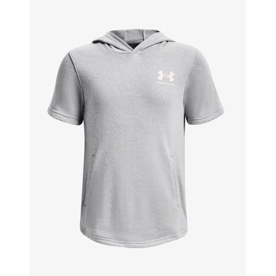 Under Armour Rival Terry SS Hoodie-GRY