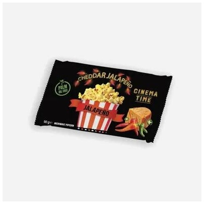 Cinema Time Mikrovlnný popcorn Premium Cheeese Jalapeňo 5 x 90 g