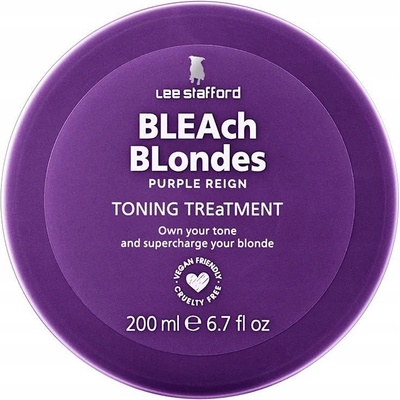 Lee Stafford Bleach Blondes Purple Reign maska s fialovým pigmentem 200 ml