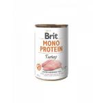Brit Brit Mono Protein Turkey - Хипоалергенна консерва със 74% пуешко месо, 400 гр