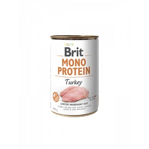 Brit Brit Mono Protein Turkey - Хипоалергенна консерва със 74% пуешко месо, 400 гр
