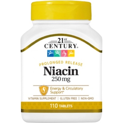 21st Century Niacin 250 mg Prolonged Release [110 Таблетки]