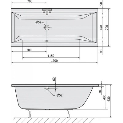 Polysan CLEO 170 x 70 cm 74611BM