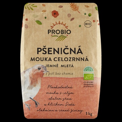 Bioharmonie Celozrnná mouka pšeničná jemně mletá 1 kg