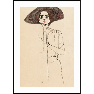 Jen tak z lásky Plakát Egon Schiele - Portrét ženy Rozměr plakátu: 30 x 40 cm