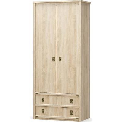 ЕВРОМАР Дукрилен гардероб с две чекмеджета valensiya 2Д2Ш дъб сонома