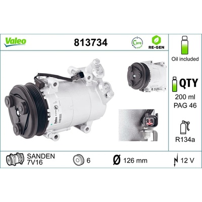 Kompresor klimatizace VALEO 813734