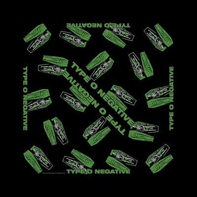 Type O Negative bavlněný šátek Coffins Black