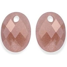 Sparkling Oválné přívěsky na náušnice ze slunečního kamene EAGEM58-MO