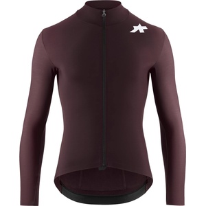 ASSOS Мъжка фланелка с дълъг ръкав за колоездене ASSOS Mille GT Spring Fall Jersey S11 Cycling jersey - Mulberry Brown - размер XXL (056-4304-0315)