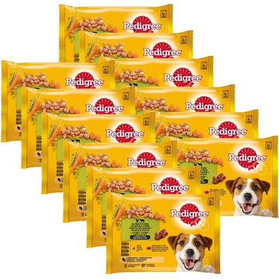 PEDIGREE Смесен избор със зеленчуци в сос 12 x (4 x 100 г)