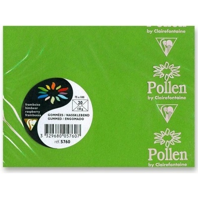 Clairefontaine Barevná obálka 75 x 100 mm - zelená - 1 ks - 1330/1055400