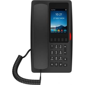 Fanvil VoIP телефон Fanvil H6W, 3.5" (8.89cm) цветен дисплей, 5 брой линии, Wi-Fi, PoE, LAN, черен (FANVIL-H6W-BK)