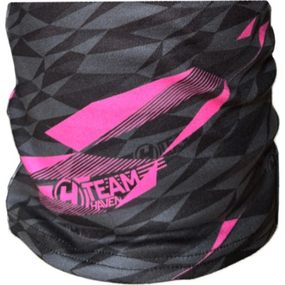 HAVEN Cyklistický nákrčník - TEAM ICY - čierna/ružová