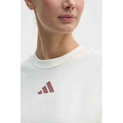 adidas Памучна тениска adidas ALL SZN Graphic в бежово JN7384 (JN7384)