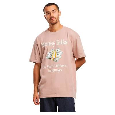Тениска Mister tee Money Talks short sleeve T-shirt - Pink (Dusk Rose)